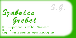 szabolcs grebel business card